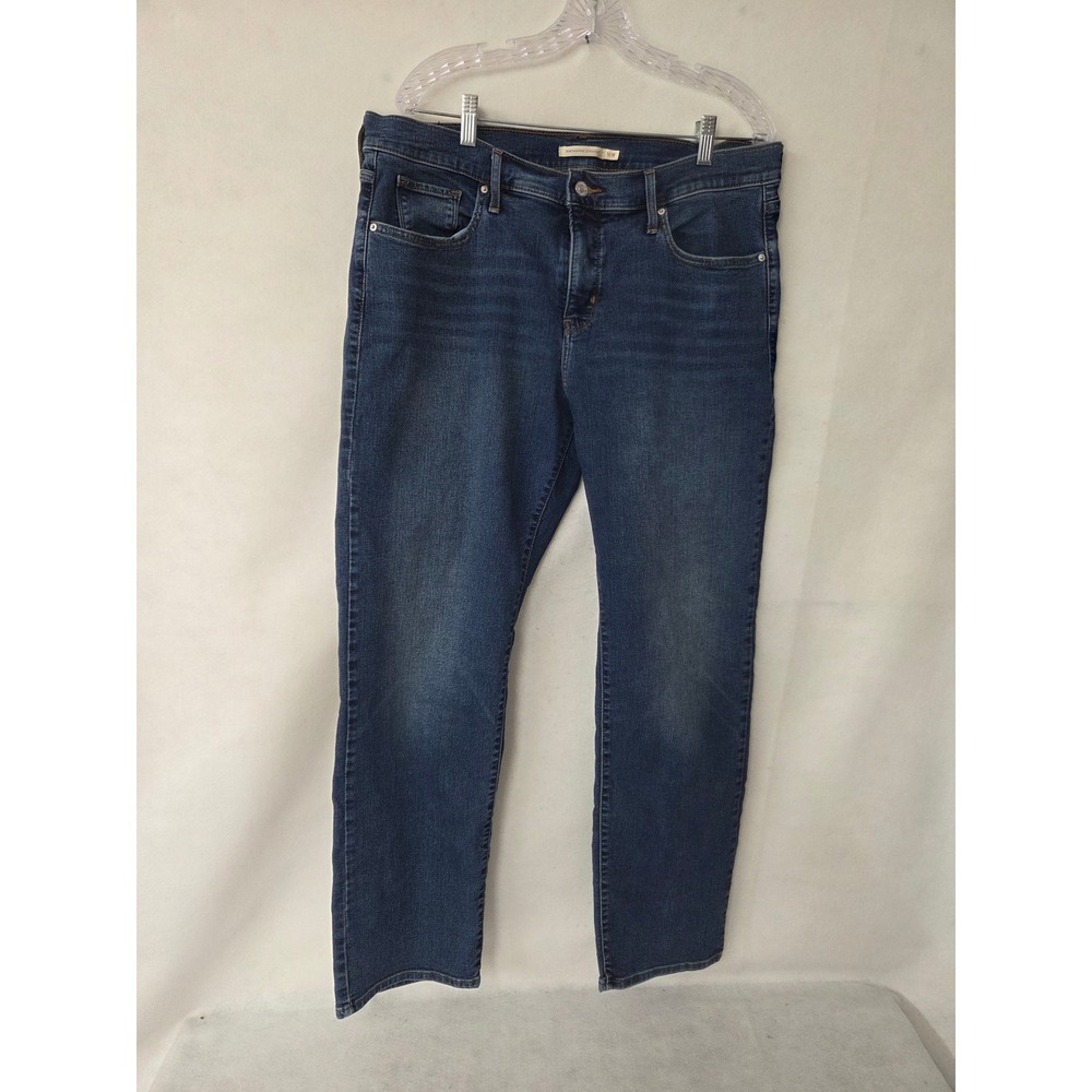 Levis 314 Shaping Straight Jeans Womens 16W Medium Wash Denim Stretch